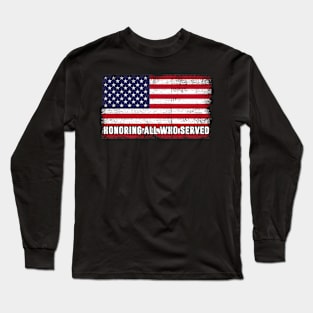 Patriotic USA Memorial Day Family Men Women Boys & Girls Long Sleeve T-Shirt